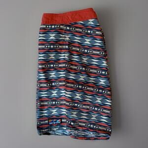Patagonia Board Shorts 32 Multicolor Striped Summer Swimming Trunks Pataloha